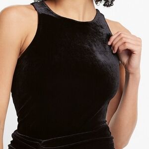 NWT: Womens Express Velvet Thong Bodysuit - Large